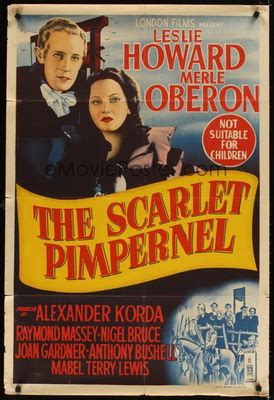 The scarlet pimpernel (1934), harold young, us. Australian Daybill