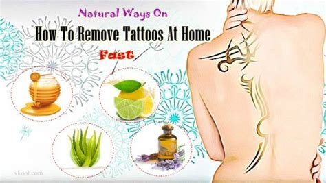 The sodium and chlorine solution helps in blurring the ink. 28 Natural Ways on How to Remove Tattoos at Home Fast