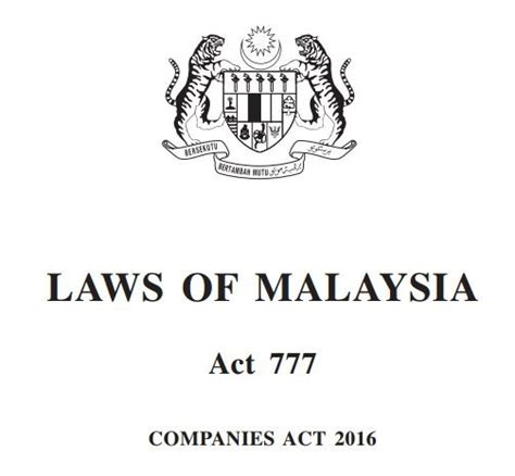 2 background of the companies act 2016 • companies commission of malaysia (ssm) established the corporate law reform committee (clrc) in 2004 to spearhead the review of the companies act 1965 with the following objectives: 7 Changes to Shareholders' Rights and Remedies under the ...