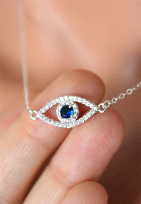 Still, it is widely believed that the evil eye offers protection and brings good luck to the wearer. Blue Evil Eye Necklace Women Girls Sterling Silver Gold ...