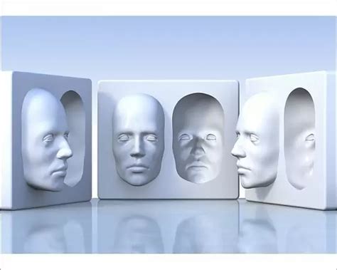 I've seen a few others that do this but they always look so blocky around the face.thought this might look a bit more interesting sitting on a shelf, especially if the viewing. Print of Hollow-face illusion, artwork in 2020 | Face ...