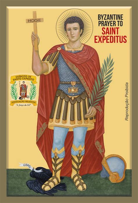 Dia 19 de abril é dia de santo expedito, das causas urgentes e até impossíveis. Santo Expedito Imagem QF13 - Ivango