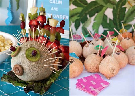 From graduation to birthdays to rainy days to corporate events to a plan your beach party menu around delicious summer fare. 20 food & decor ideas for a beach-themed party - JewelPie