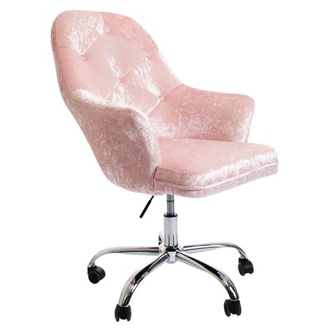 A pneumatic chair with a lever to adjust the height. Michelle Tufted Vanity Chair • Impressions Vanity Co.