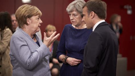 Thank god we got out. Macron, Merkel et May unis contre les États-Unis sur les ...