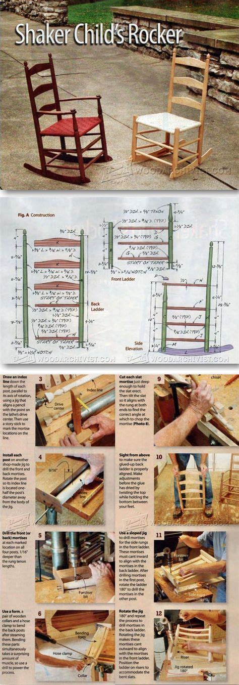 Having a plan when you head to the shop is the only reliable way to manage your time. Childs Shaker Rocking Chair Plans - Children's Furniture ...