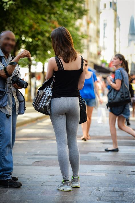 Usually when you wear tight clothes. Sexy girls on the street, girls in jeans, spandex and ...
