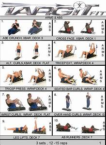 Workout Charts For The Targitfit Portable Gym