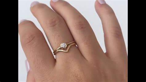 Finally, the wedding is around the couple getting hitched.in the last few decades, casual weddings are now. Minimalist Wedding Ring Set with 0.2 Carat Diamond - YouTube