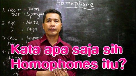 Metode ilmiah umumnya menempatkan fenomena unik dengan kajian spesifik dan detail untuk kemudian merumuskan simpulan umum. Homophones Dalam Bahasa Inggris | Kata Apa Aja Itu? - YouTube