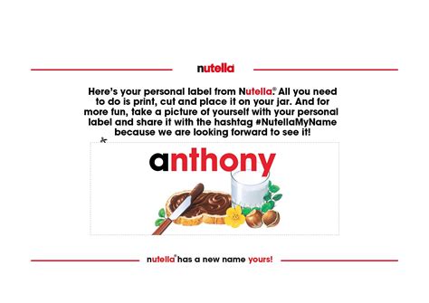 This is because the large quantity of sugar in the product acts as a preservative to prevent the settlement also required ferrero to make changes to nutella's labeling and marketing, including television commercials and their website.48. Just an Email Away: Your Name on a Nutella Jar :: NoGarlicNoOnions: Restaurant, Food, and Travel ...