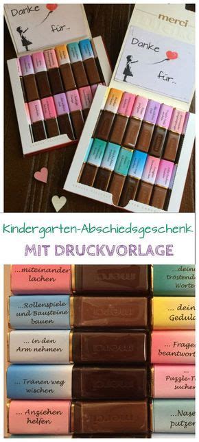 Diy mama, geschenk … valentinstag diy für merci verpackung mit merci druckvorlage. Abschiedsgeschenk Kindergarten & Erzieherin: Merci ...