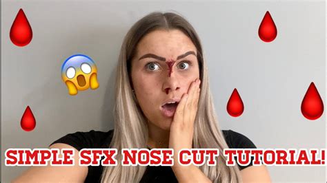 If you have a ball or jewelry on your nose ring you can skip this step. EASY NOSE CUT SFX MAKEUP TUTORIAL! - YouTube