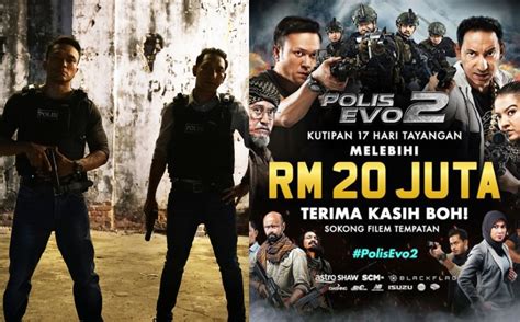 Tambahan angka 2 tersebut karena merupakan kelanjutan film perdananya, polis evo yang beredar sejak 17 september 2015. Hebat Boh! 17 Hari Tayangan Polis Evo 2 Raih Kutipan ...