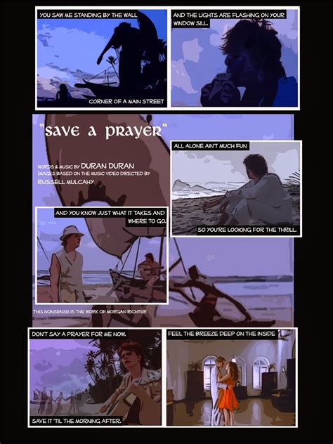 Save a prayer is the sixth single by duran duran, released as the third single from the album rio on 9 august 1982. Duran Duran comics: Save a Prayer