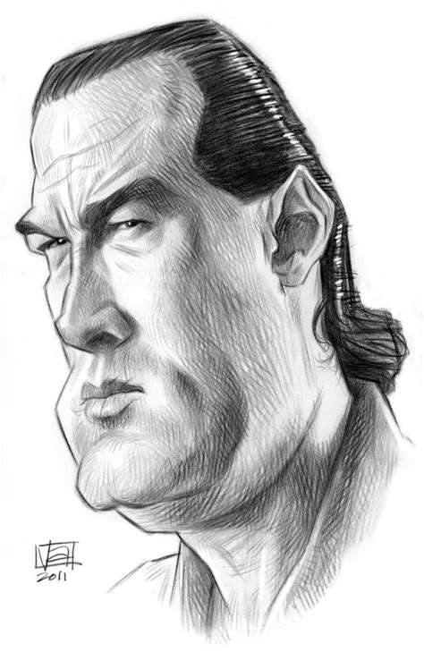 Our personalized caricatures and portraits make stunning birthday and anniversary gifts. steven_seagal.jpg 600×923 pixels | Caricature sketch ...