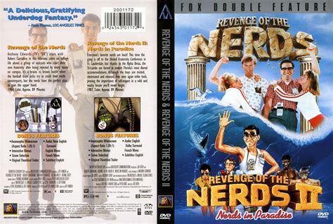 The fourth and final movie finds one of the original nerds getting married, but the father of the bride objects to the union and tries to break them up. Revenge Of the Nerds Double Feature - Movie DVD Scanned ...