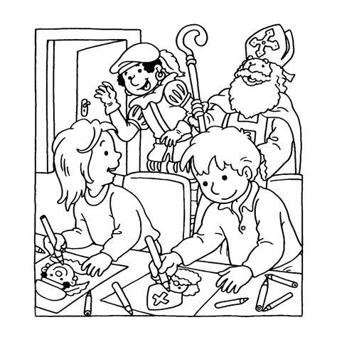 Typ een nederlands woord om de synoniemen te zien. Leuk voor kids kleurplaatDe kids maken een kleurplaat voor Sint & Piet | Kleurplaten, Knutselen ...