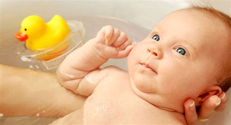 Use warm (not hot) water, about 37°c or 38°c. When can I give my newborn a bath? - BabyCenter Australia