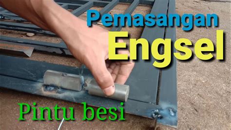 Grendel kecil pagar besi gembok, slot samping pintu, gebyog,: Cara pemasangan engsel pintu besi - YouTube