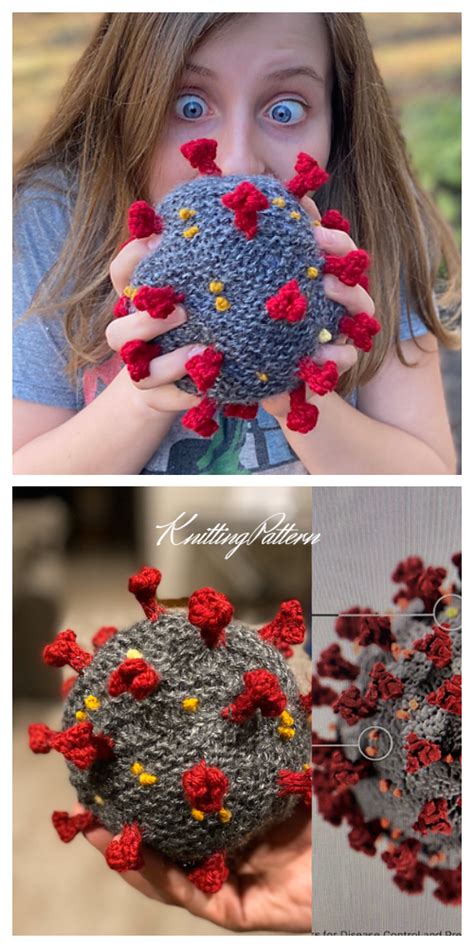 28 415 tykkäystä · 45 puhuu tästä. Knit Virus Ball Free Knitting Pattern & Paid - Knitting ...