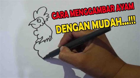 Keren cara menggambar kata octopus menjadi gambar gurita dengan mudah. CARA MENGGAMBAR AYAM DENGAN MUDAH - YouTube