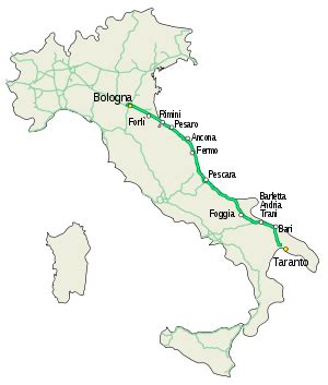 Sull'autostrada ci sono pochi distributori di metano, ce ne sono molti invece a poca distanza dai caselli. Autostrada A14 (Italia) - Wikipedia