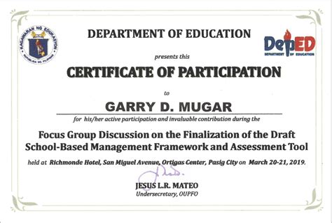 Certificate of recognition template is easily available online in various formats like word, pdf etc; Deped Cert Of Recognition Template : Diploma Certificate ...