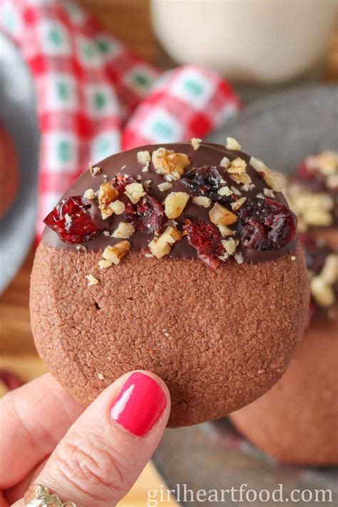 These thumbprint cookies are the perfect holiday cookies. Chocolate Shortbread Cookies (made with cornstarch) | Girl ...