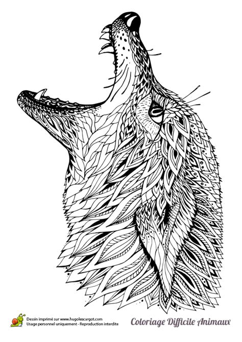 Coloriage Mandala Loup à Imprimer Gratuit