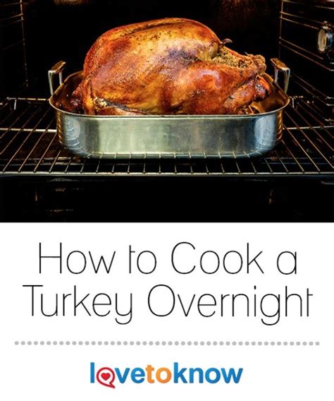 This requires a cooking time: How to Cook a Turkey Overnight | LoveToKnow | Cooking ...