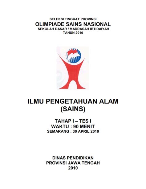 Berbagi dengan Sesama: SOAL OLIMPIADE TINGKAT SD