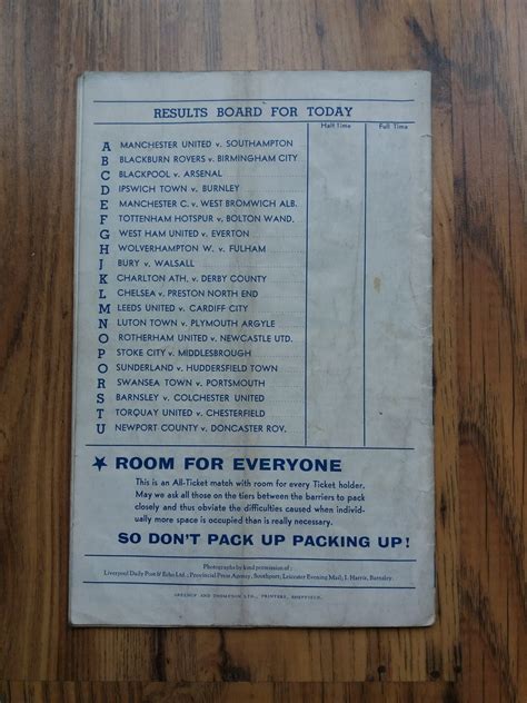 One family of leicester city supporters have won a very special #facupfinal themed prize ahead of saturday! 1963 FA Cup Semi Final - Leicester City vs Liverpool - Cup ...