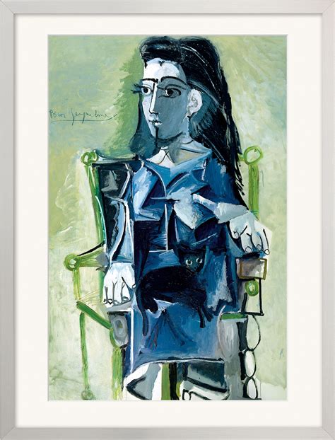 There seems to be an escalating break. Pablo Picasso: Bild "Jacqueline sitzend mit einer Katze ...