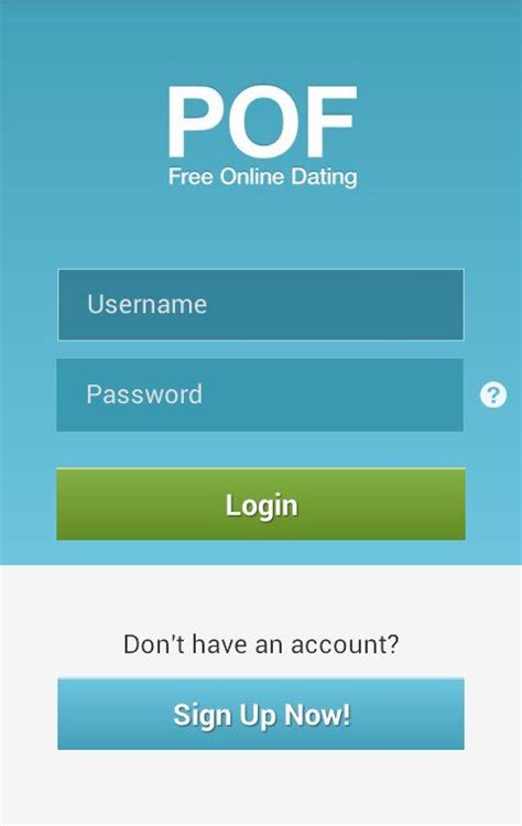Pof is one of the few dating services who do not ask if you want to connect your account to a social networking service like facebook. Plenty of Fish (POF) - Mobile App Download, Pros & Cons ...
