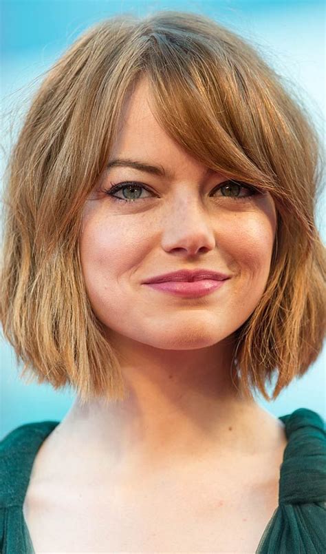 Korean round face short hair with bangs. Top 34 Best Short Hairstyles With Bangs For Round Faces ...