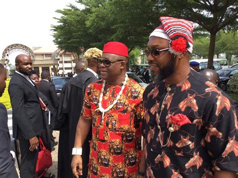 An injustice to one is an injustice to all. Checkout FFK & Osita Chidoka Attire As They Leader Nnamdi ...