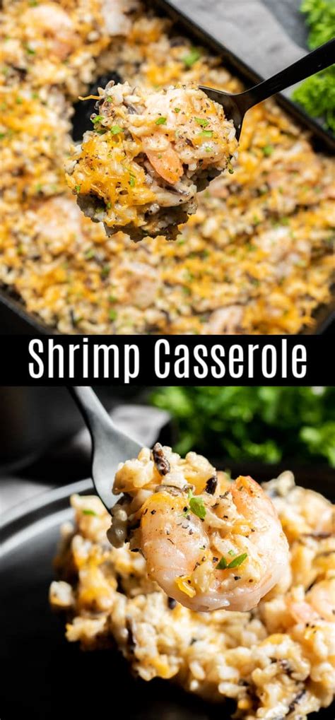 This seafood casserole recipe first appeared in our october 2013 issue with the article where the while this recipe bakes haddock, lobster, and scallops into a creamy casserole, any combination of. Cheesy Shrimp Casserole | Home. Made. Interest.