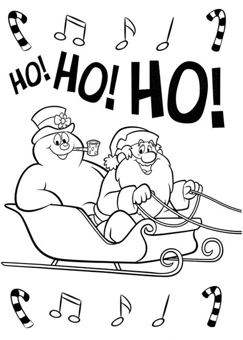 Charming beautiful free printable cartoon frosty the snowman. Frosty And Santa Claus Coloring - Play Free Coloring Game ...