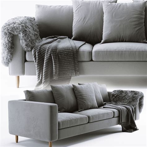 Indivi sofa bed in light grey lux felt, $7019, boconcept. 3D Sofa Indivi BoConcept | CGTrader