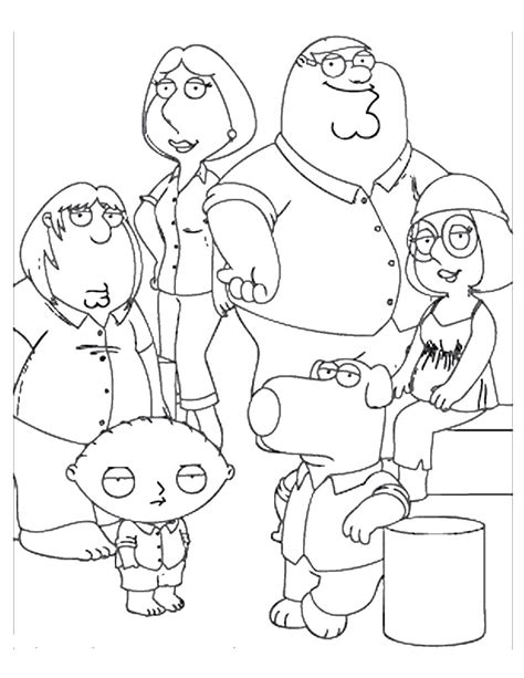 Animated sitcoms and adult animations have lately gained widespread popularity as online coloring page. דף צביעה איש משפחה 7 - המבחר הגדול ביותר של דפי צביעה ...