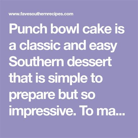 Home desserts cakes & cupcakes gooey butter cake. Paula Deen-Inspired Punch Bowl Cake | Recipe | Bowl cake ...