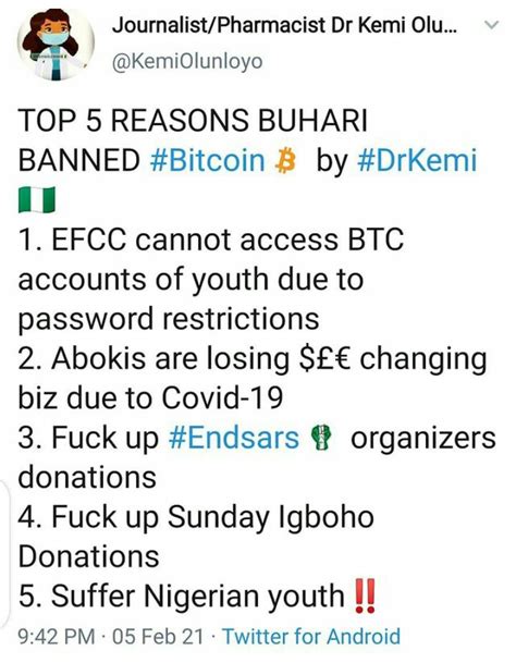 Recently, binance has been greatly expanding its support for nigerian users. Top 5 Reasons Buhari Banned Bitcoin - Dr Kemi Olunloyo ...