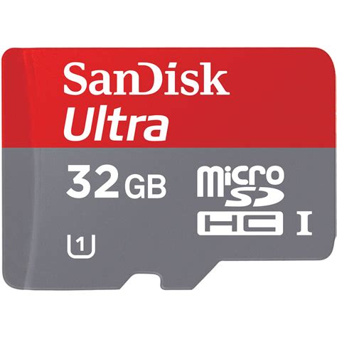 2020 popular 1 trends in computer & office, security & protection, consumer electronics with sandisk microsd sd card and 1. SanDisk 32GB microSD HC Memory Card Ultra Class 10 UHS-I B&H