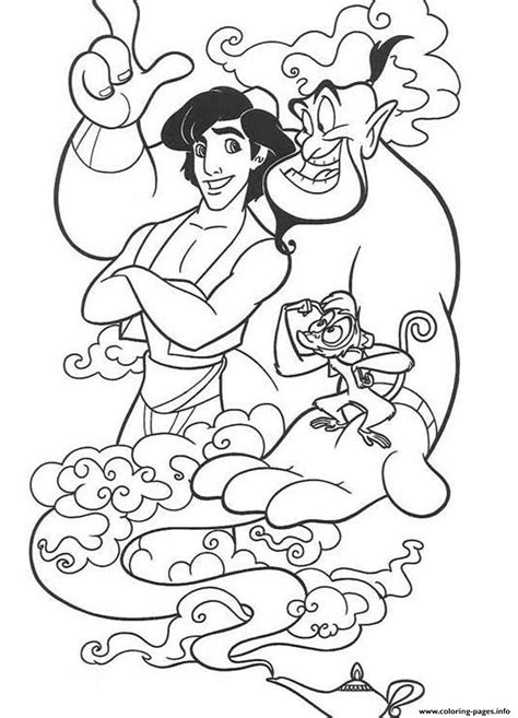 Each link on this page links directly to a download for the featured page. Abu Genie And Aladdin Disney7665 Coloring Pages Printable