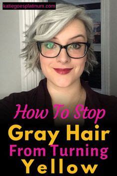 Yellow stains on otherwise silver or white hair can be the result of using the wrong shampoo, side effects from some medications, smoking, or a myriad of other causes. All You Need to Know About Yellowing Gray Hair | Grey hair ...