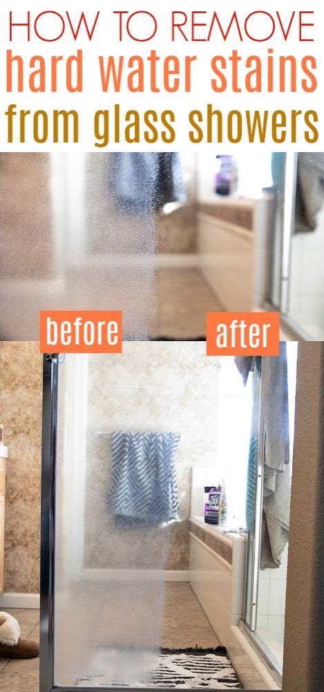 What cleans water spots off of frosted glass shower doors? How to Remove Hard Water Stains from Glass Shower Doors ...