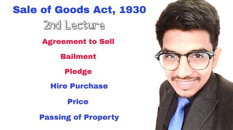 Who does the sale of goods legislation apply to? Sale of Goods Act, 1930 (2nd Lecture') BY CS Vikram ...