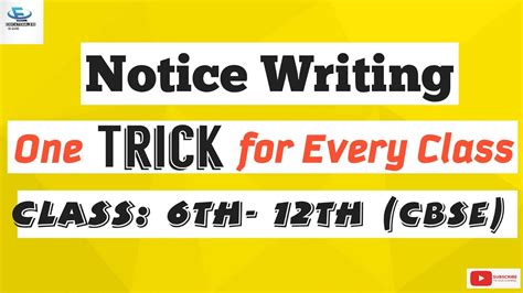 Notice writing, notice letter or short notice writing will be easy for you with us. Notice Writing | Notice Writing Format | Notice Writing in ...