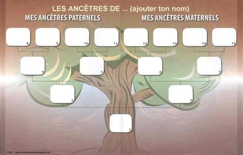 Grâce à ce modèle d'arbre 3 générations à imprimer (format pdf), notez vos parents et grands parents, frères et soeurs, oncles et tantes ! SGCE Tutoriels - Tableaux à imprimer